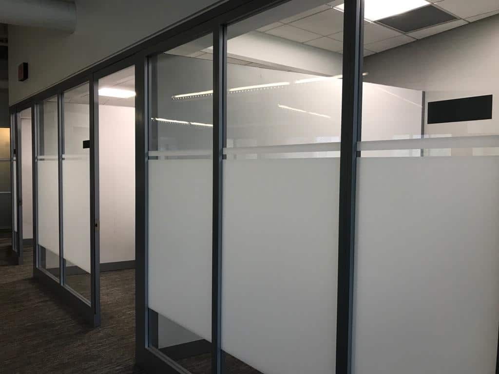 Custom Corporate Window Frosting Designs in Indianapolis